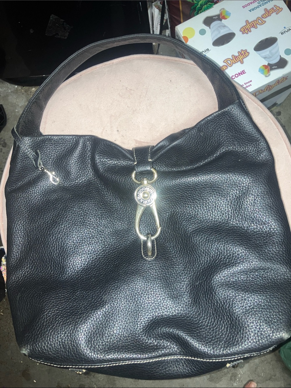 Dooney & Bourke Black Leather Hobo Bag
